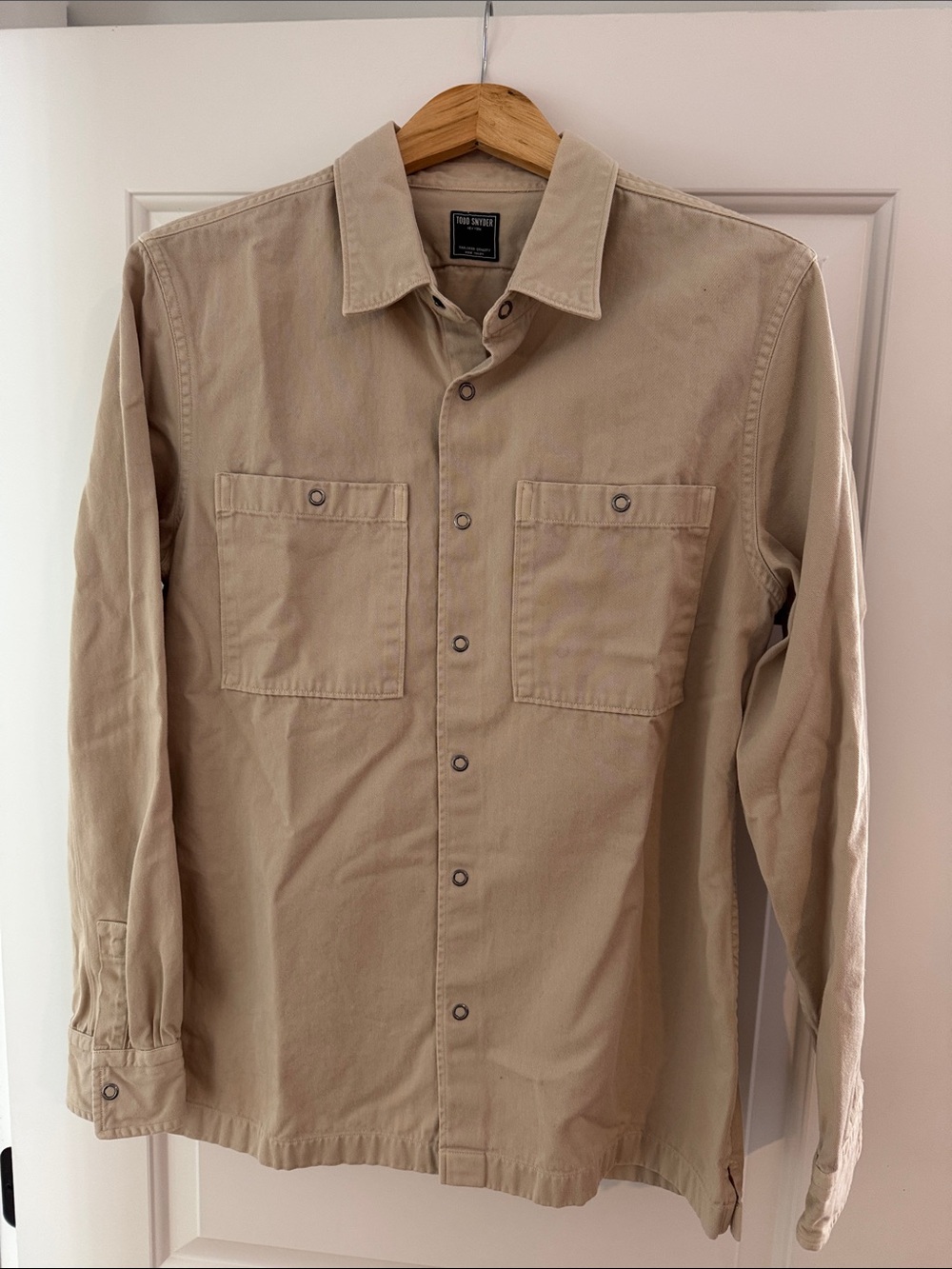 Todd Snyder Beige Cotton Overwork shirt Biege
